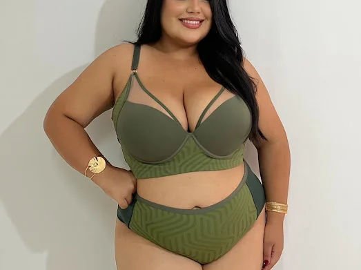 Sutiã Catarina com Bojo Plus Size Somos Plus